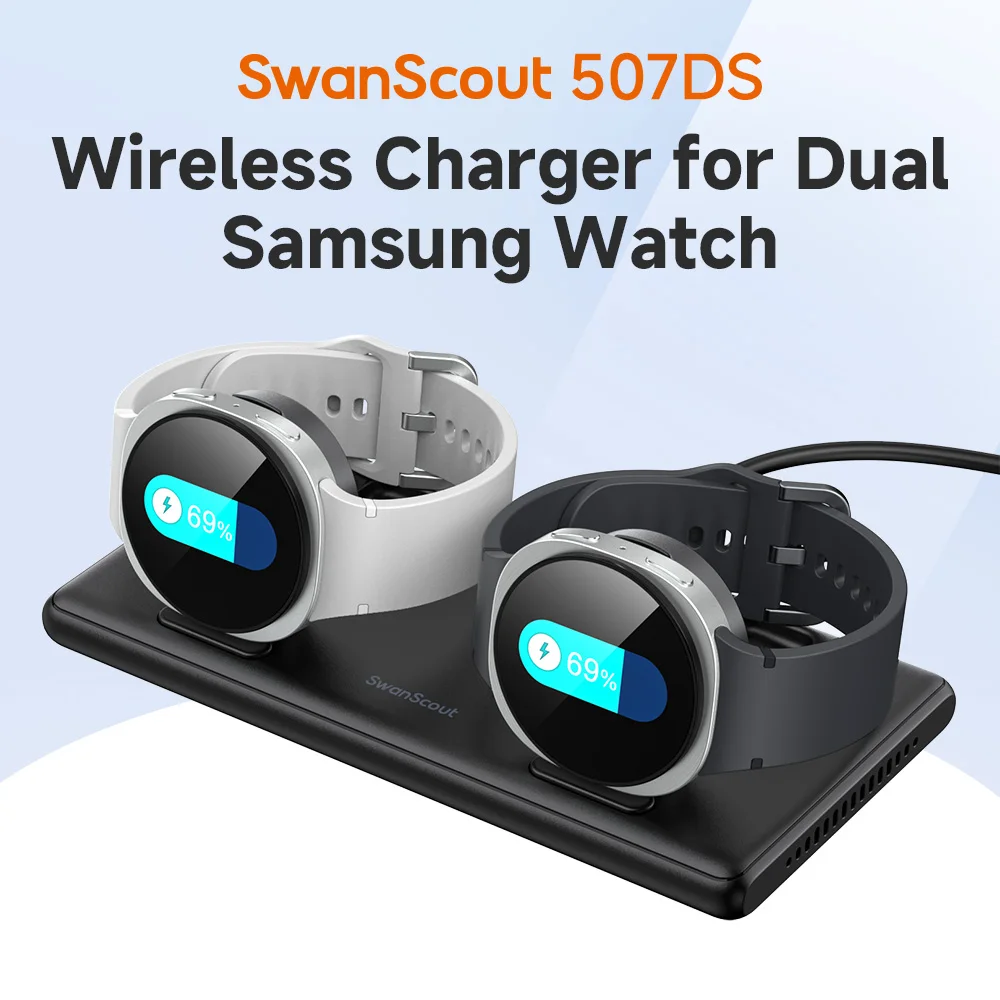 

Dual watch wireless charger for Samsung Galaxy Watch 8/7/6Ultra charging base