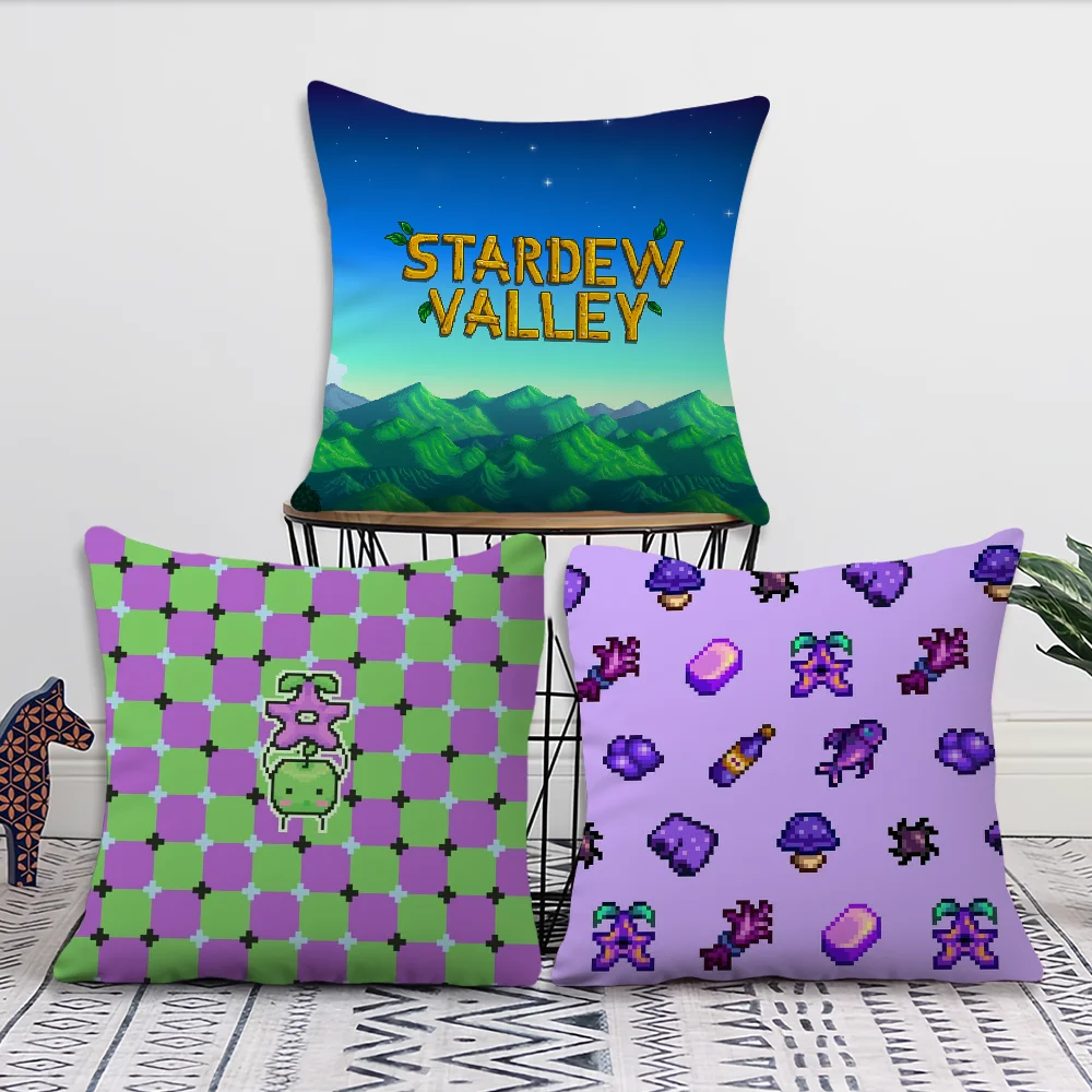 Game S-Stardew V-Valley Comfortable Decorative Cushion Cover Suitable for Home Living Room Sofa Room Decoration