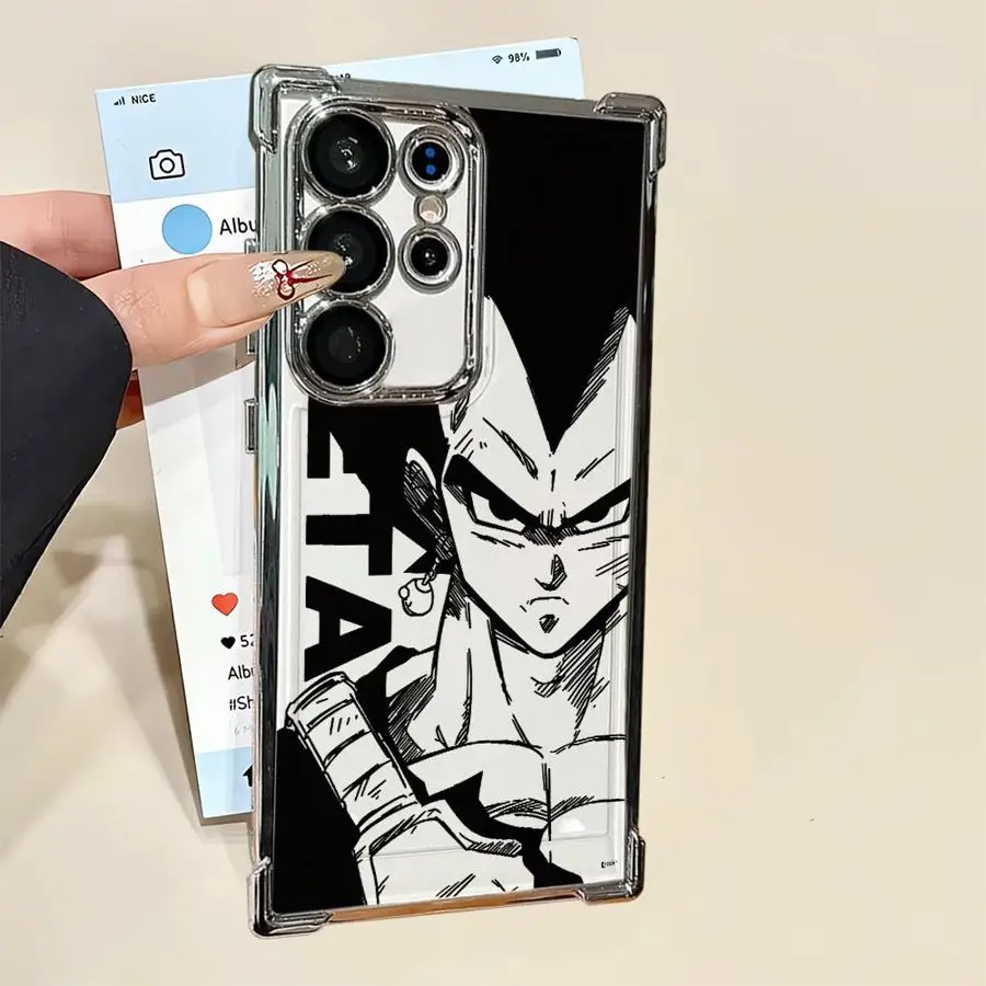 حافظة لهاتف سامسونج جالاكسي S20 FE S23 S25 Edge S21 Plus S22 Ultra S24 Dragon Ball Goku VS Vegeta