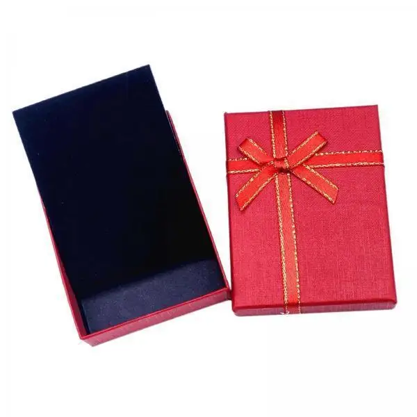 

Jewelry Organizer Storage Box with Butterfly Knot Design Portable Case for Wedding Birthday Gift Jewelry