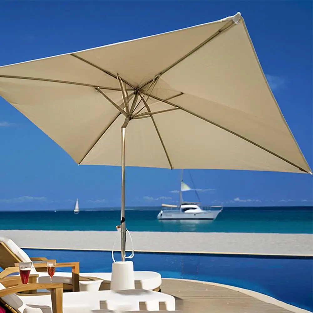 Outdoor Umbrella Replacement Canopy 6.6x10ft Patio Umbrella Replacement Canopy Heavy Duty Cantilever Parasol Top For Deck