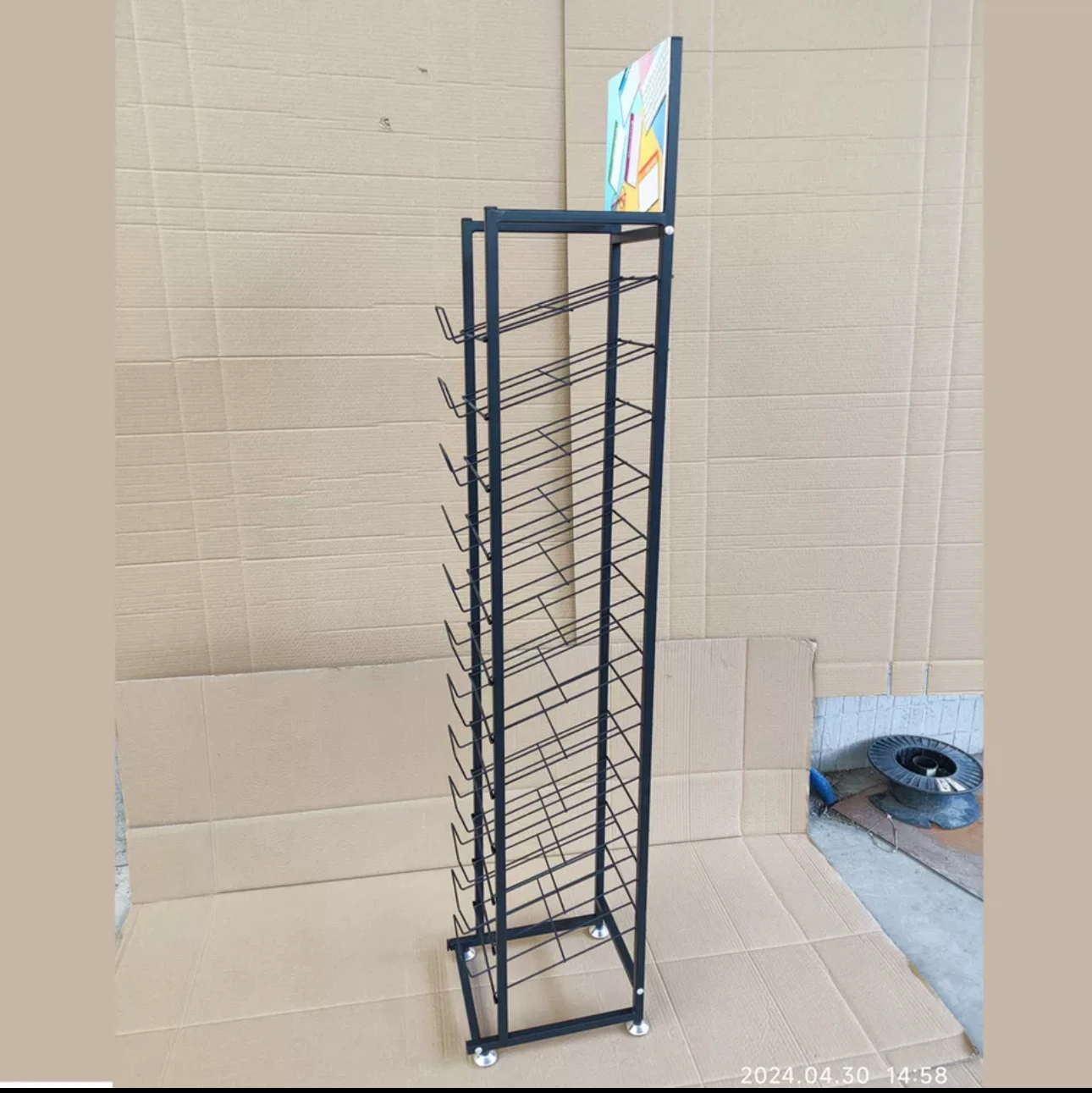 cardboard display rack This book rack notebook small shelf stationery store display