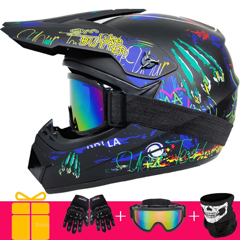 Safety Motocross Helmet Casco Motocross Bicycle Downhill Capacete ATV Cross Helmet Child Motorcycle Helmet Dot Abs 1KG Unisex