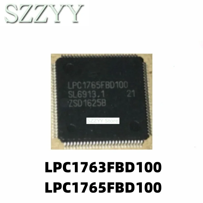 5PCS LPC1763FBD100 LPC1765FBD100 QFP100 pin microcontroller chip chip mounting