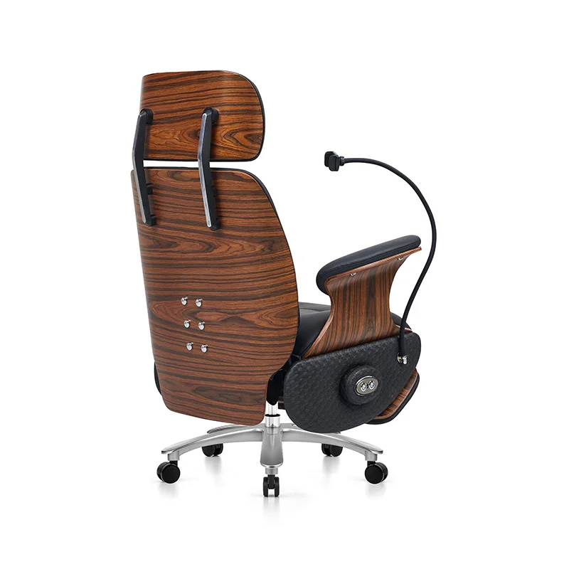 كرسي كهربائي للرئيس كرسي جلدي كرسي مكتب منزلي مريح كرسي كمبيوتر مستقر مكتب مريح #3