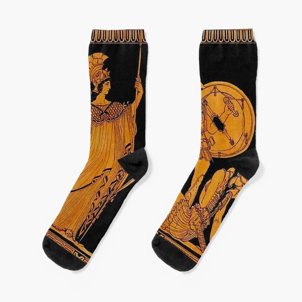 

GREECE : Ancient God and Goddess Frieze Print Socks compression stockings Women ankle socks Socks Women