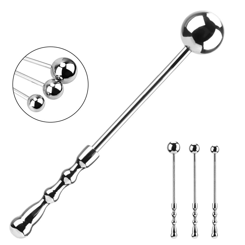 30-50mm Anal Beads Stainless Steel Butt Plug For Women Vaginal Ball Men Anus Dilator Long Dildos Female Masturbator Sex Toys 18