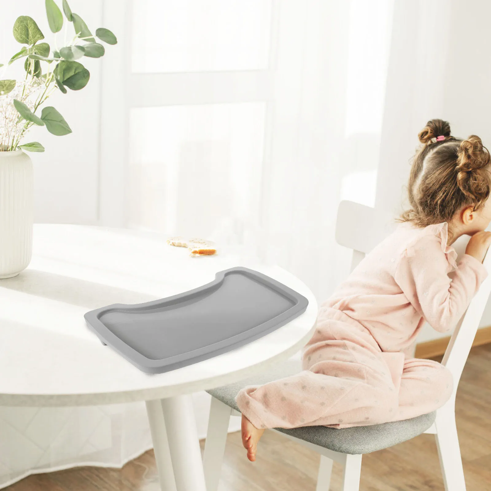 

Детский стульчик для кормления, поднос для еды, съемная пластиковая обеденная тарелка для детей, прочный дизайн для хранения, легко чистящиеся аксессуары для кормления ребенка