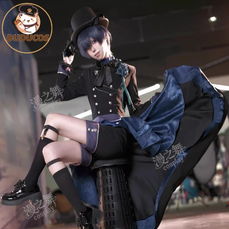 DUDU-R Ciel Phantomhive أزياء تنكرية لحفلات الكرنفال اليابانية زي أنيمي الشيطان
