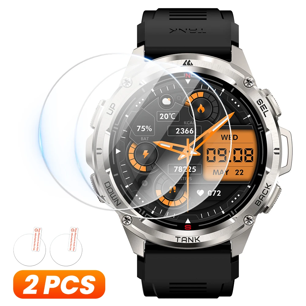 1 Set Tempered Glass Film for KOSPET TANK T3 Ultra GPS Smartwatch Full Screen Protector Smart Watch Accessories for KOSPET Watch