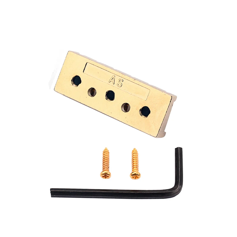 

1pcs 42Mm Gold Plated String Locking Nut Zinc Alloy Electric Guitar Tuning Stability Replacement Part Accessory Locking Nut