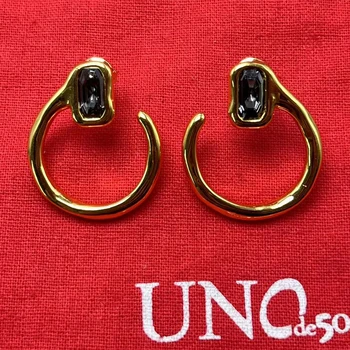 UNOde50 절묘한 고품질 여성 귀걸이 쥬얼리 선물 가방, 유럽 및 미국 베스트셀러, 2023 신제품