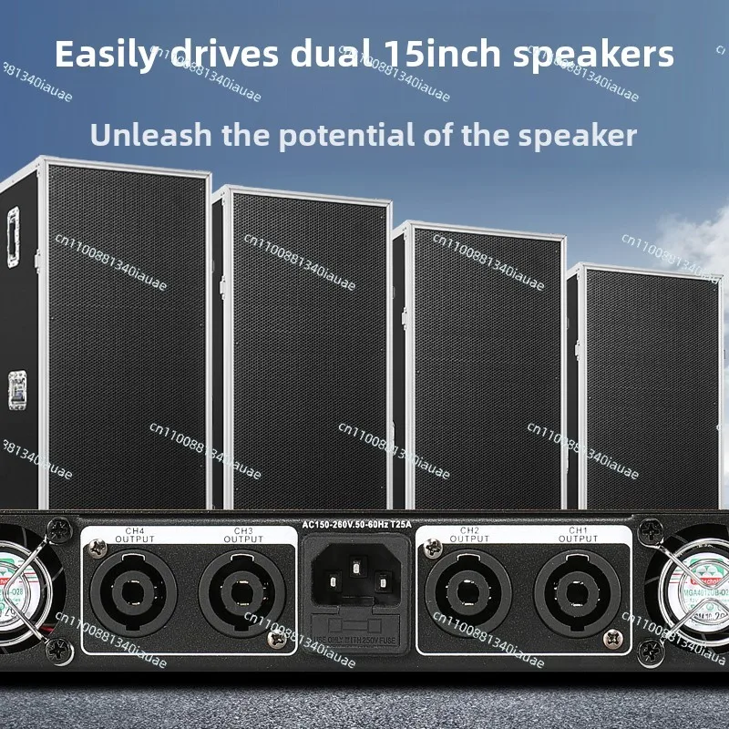 Digital Power Amplifier Professional Pure Rear Stage Two Four Channel Home Stage HIFI High Power