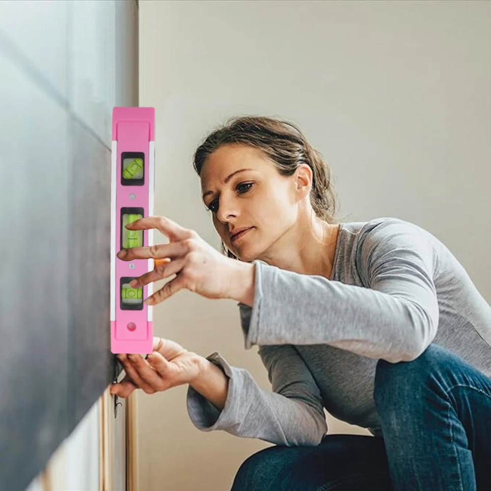 HILDA  General Household Hand Tool Set Kit Pink Multi-function Hammer Furniture Cupboard Repair