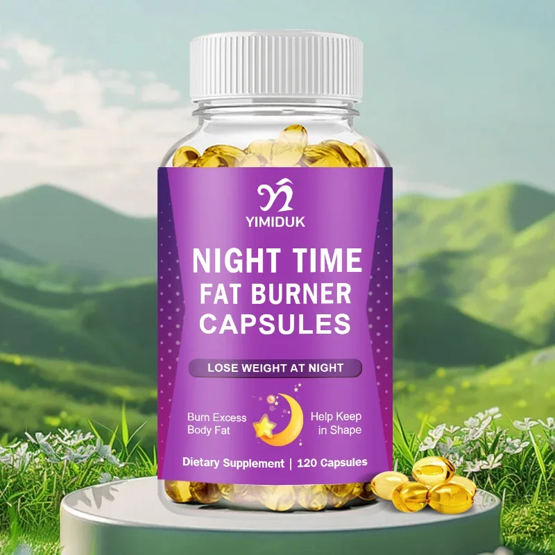 Night Time Fat Burner Capsules | Weight Loss Support for Men & Women | Appetite Suppressant, Carb Blocker & Metabolism Booster