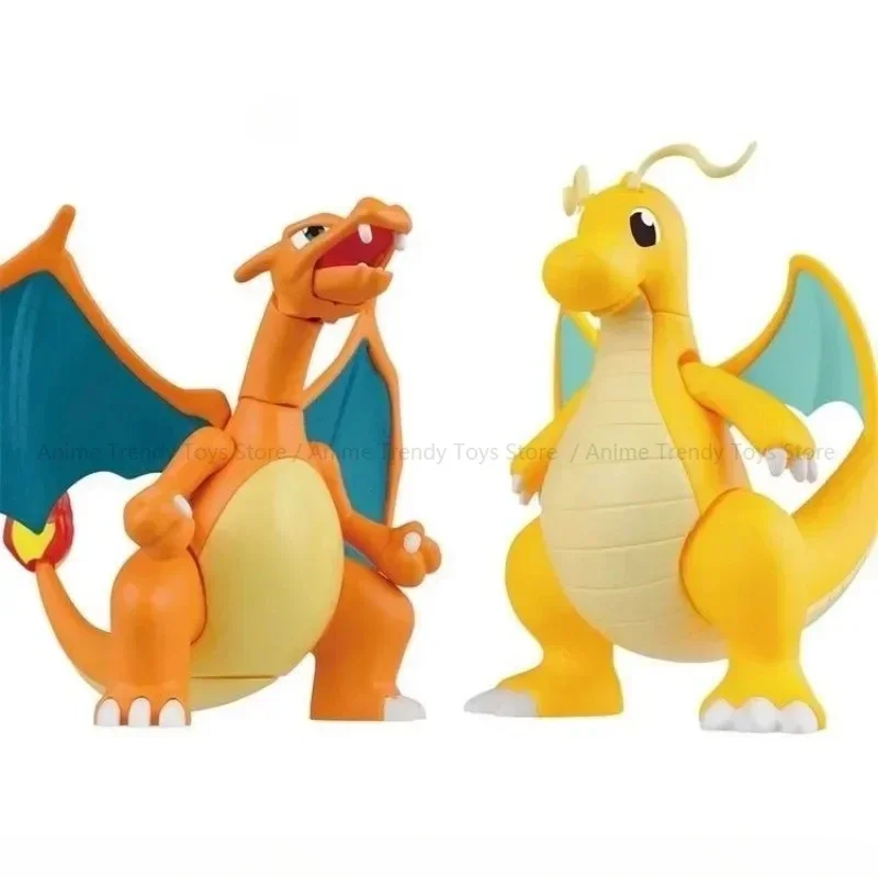 Bandai – figurines Pokemon originales, Dragonite Charizard, Anime, Action, assemblage Simple, ornements, modèle de jouets WY, en Stock