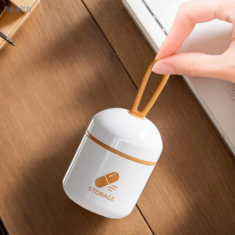 

Mini Portable Pill Box Health Travel Supply Moisture Proof Daily Medicine Dispensing Two-compartment Medicine Box Storage Box