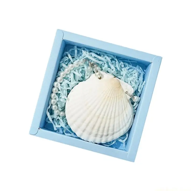 Natural Shell Cover Journal 2 Rings Binder Cover Notebook 30 Sheets Unlined