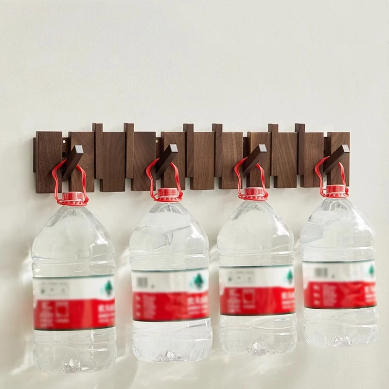 Wood Wall Coat Rack Clothes Organizer Piano Keys Clothes Dress Hanger Shelf Hat Backpack Dressing Rooms Storage Hanger Space