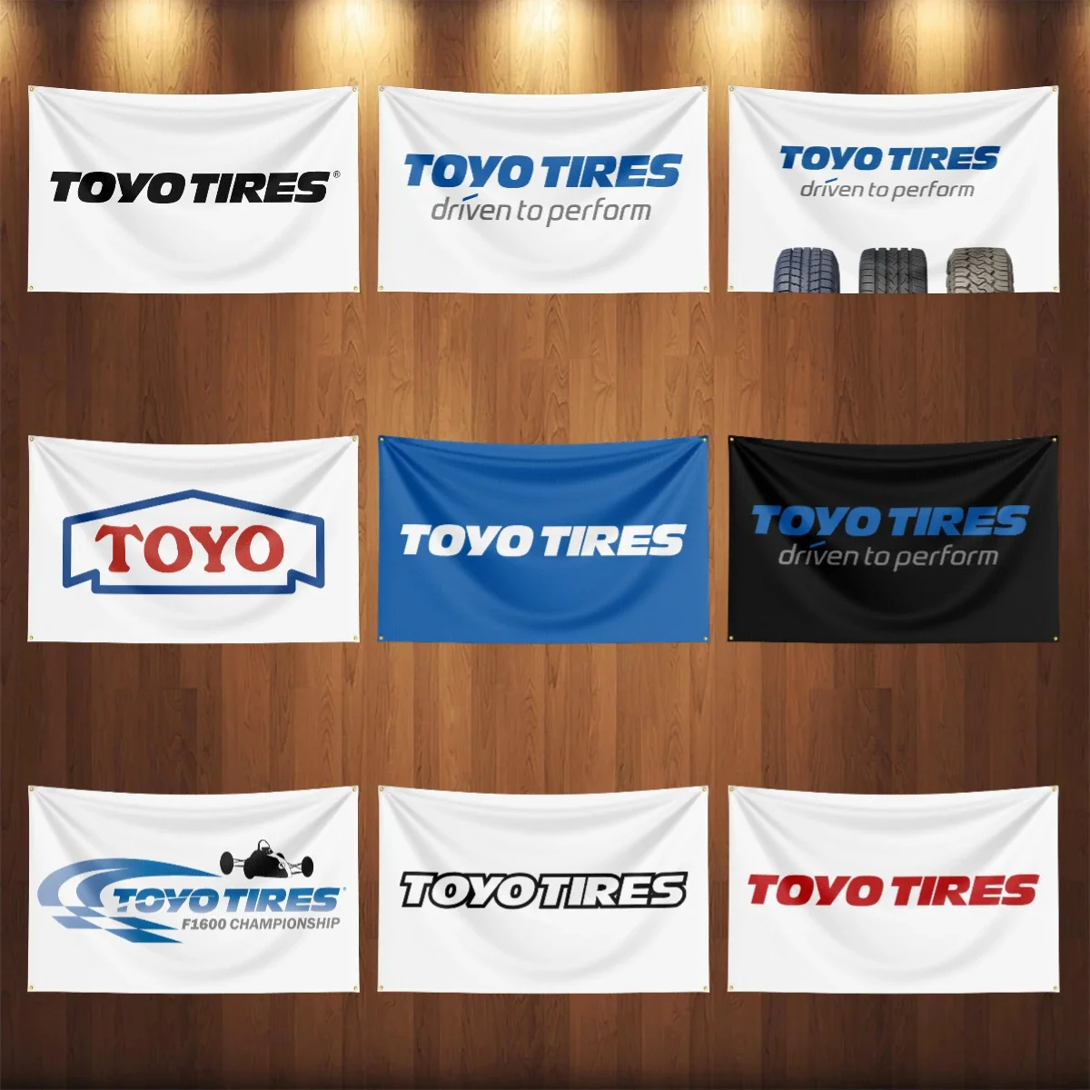 3x5Ft TOYOs Tires Auto Parts Flag Banner Garage Outdoor Decoration Tapestry Poster Racing