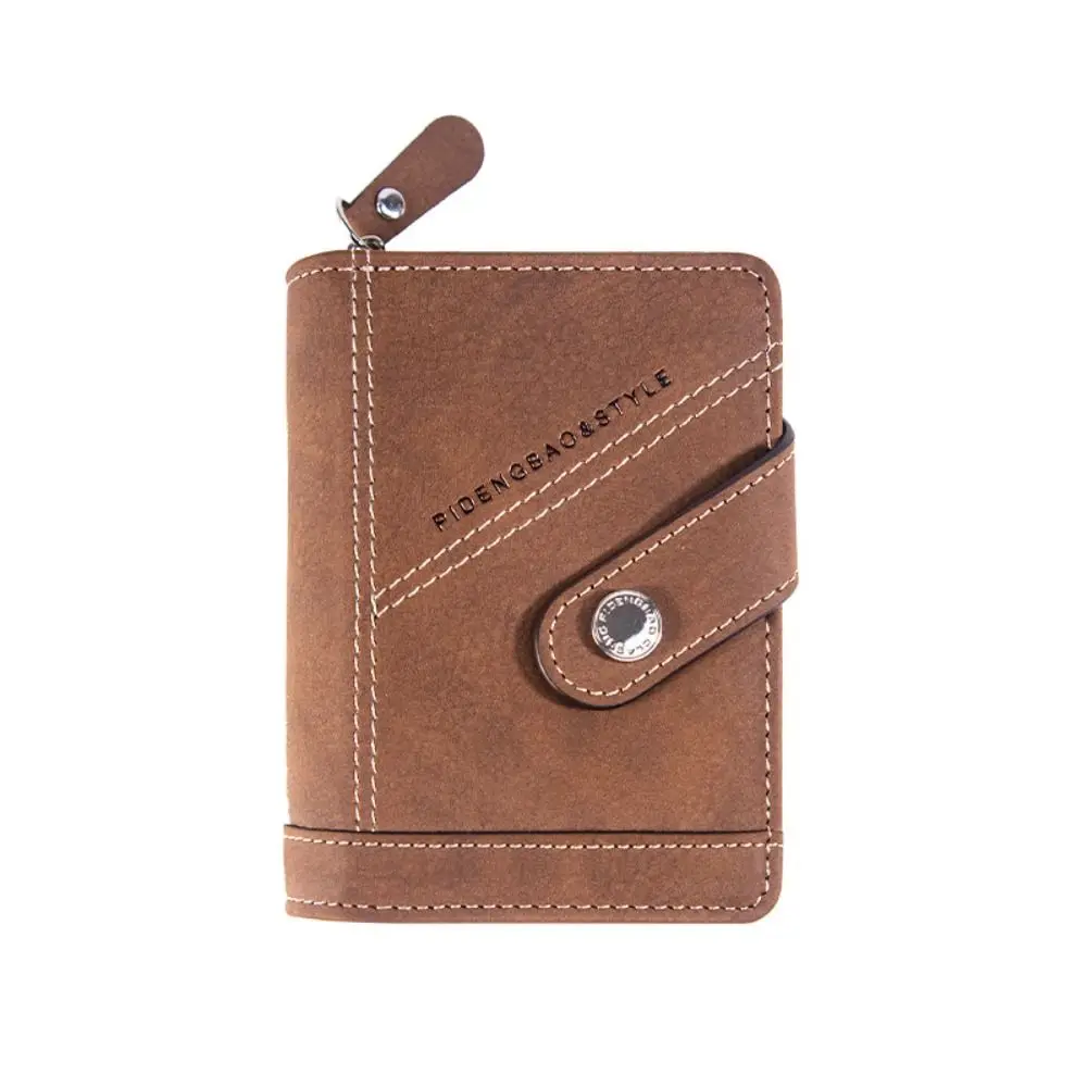 أزياء بو الجلود الرجال المحفظة لينة متعددة فتحة للبطاقات محفظة قصيرة ذات سعة كبيرة حقيبة بطاقة متعددة الوظائف