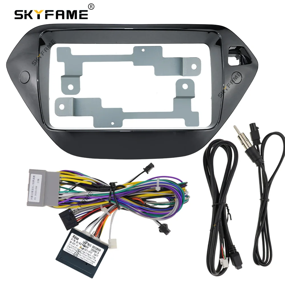 SKYFAME Car Frame Fascia Adapter Android Dash Fitting Panel Kit For Chevrolet Trailblazer