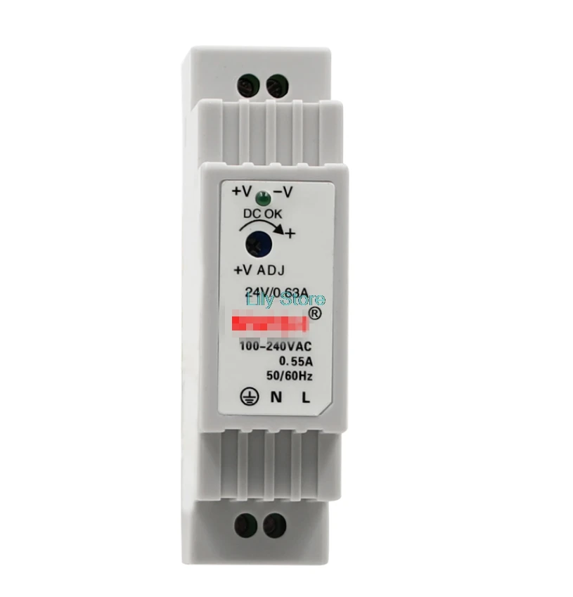 DR-15 15W Single Output 5V 12V 15V 24V Din Rail Mounting Industrial Switching Power Supply Supplier