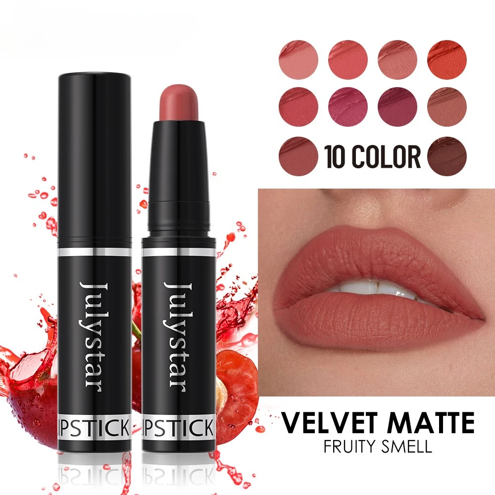 Matte Lip Pencil Twist Up Velvet Finish Transfer Proof Long Lasting Highly Pigmented for All Day Comfort Wear Make Up Beauty