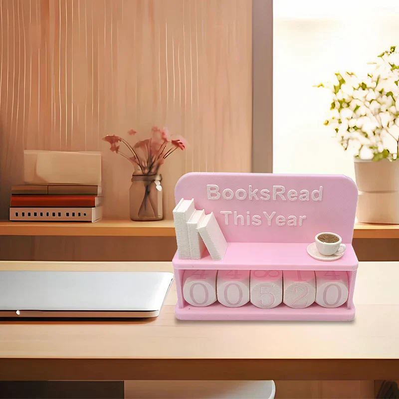 

Декор для книжной полки: счетчик прочитанных книг в этом году, табло «Книги, прочитанные в этом году», табличка «Книги, прочитанные в этом году», трекер чтения