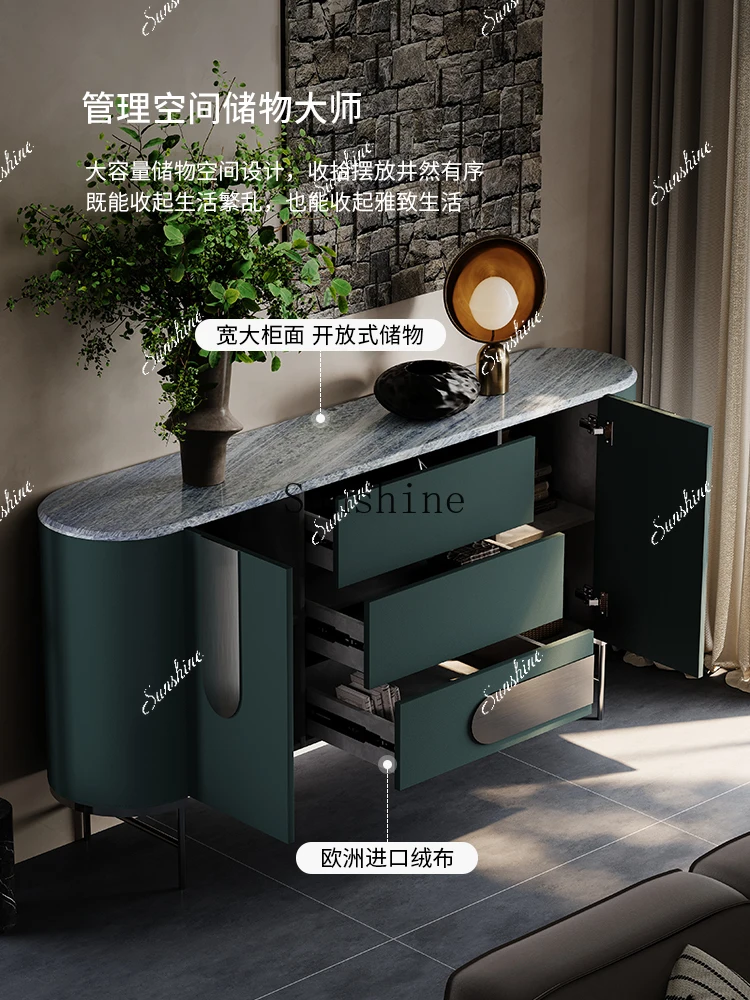 

Entrance, entry sofa, light luxury and high-end luxury stone foyer, partition, living room decorative cabinetP