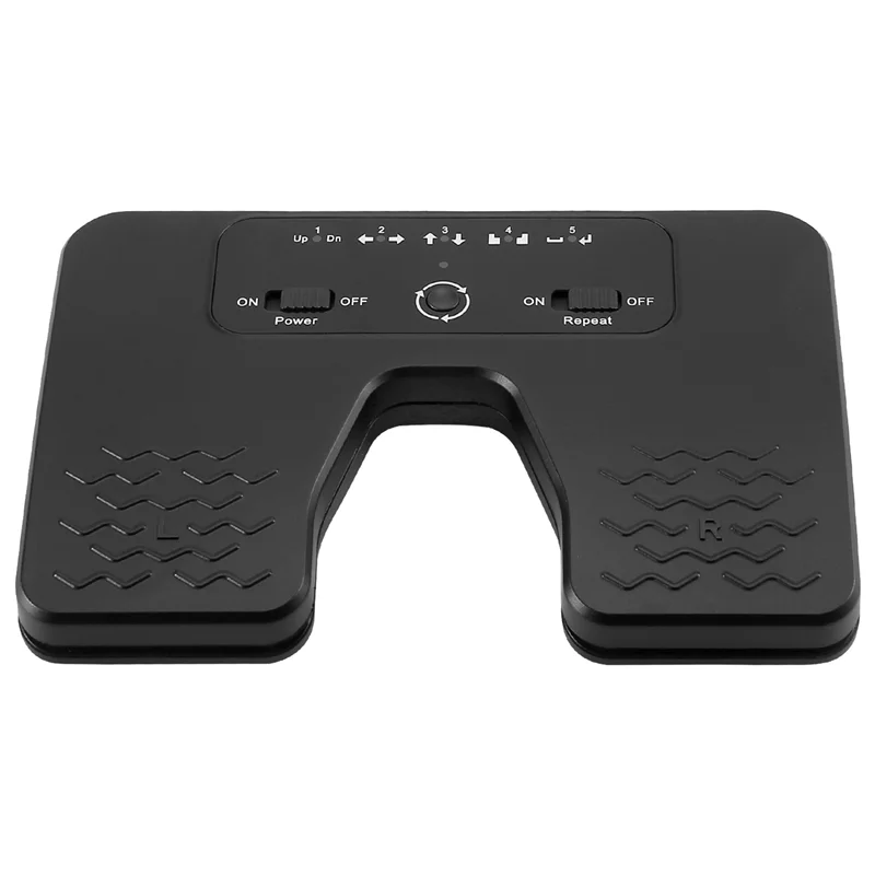 Wireless Page Turner Pedal Music Foot Pedal for Guitar Violin Piano Music Sheet Flipping Musical Instrument-Black