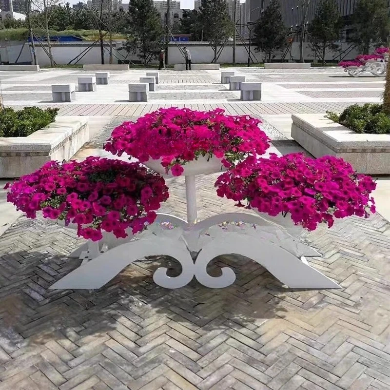

ZZ Horticultural Landscape Urban Municipal Road Park Commercial Street Flower Stand Iron Flower Stand Community