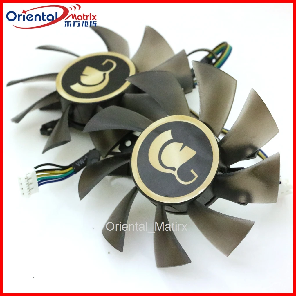 2pcs/lot GA82S2H PFTB 75mm 12V 0.36A GPU Fan For LEADTEK RTX2060S 2070 Gallardo Graphics Video Card VGA Fan