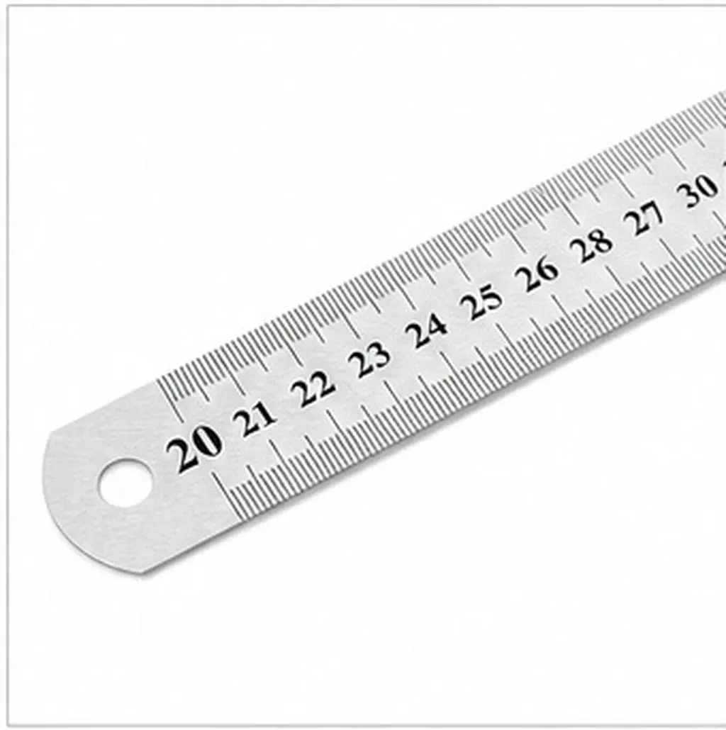 3Pcs Double Side Steel Drawing Ruler Geometry Measurement Tool Accurate Straight Ruler for Painting Rulers Metal Rulers