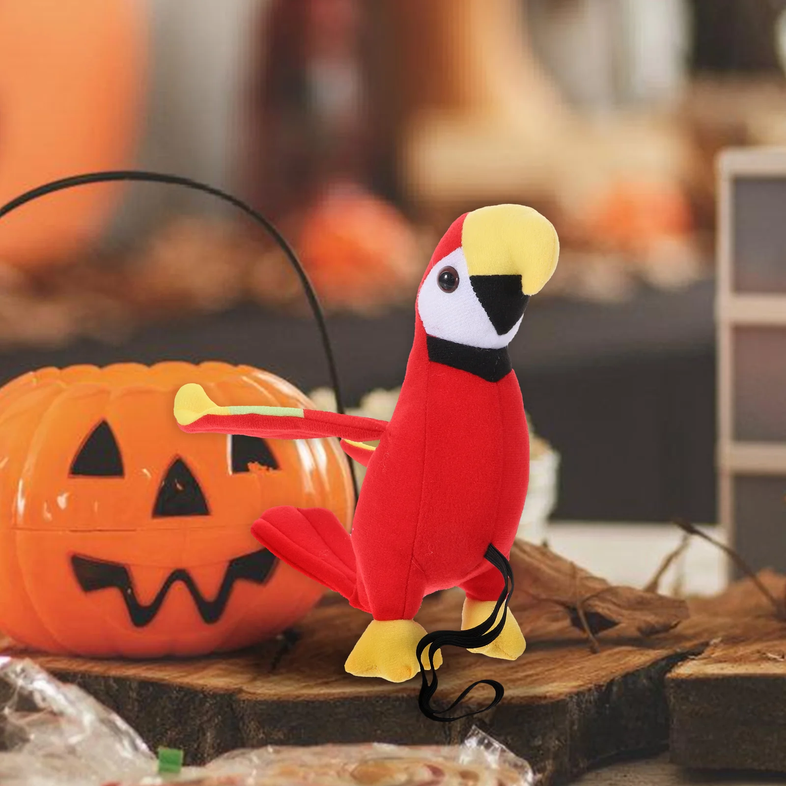 Jouets de perroquet en peluche d'Halloween, kit de costume de cosplay, modèle initié, coton PP 7,5