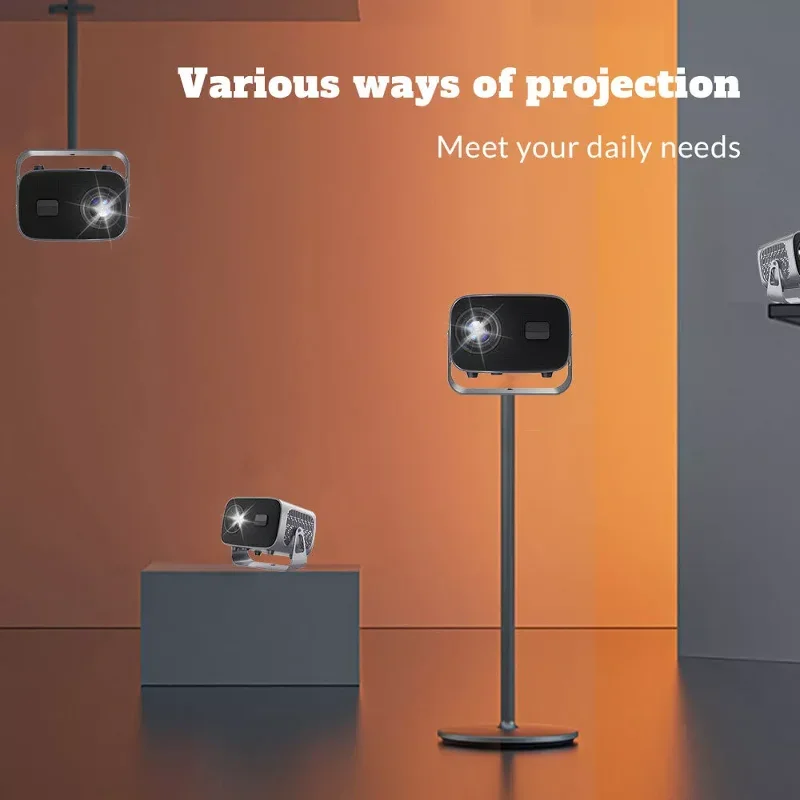 

Dazzler Ultimate Rotatable Projector 4k Mini Portable Projector Smart Tv Home Android Short Throw Google Mobile Phone Projector