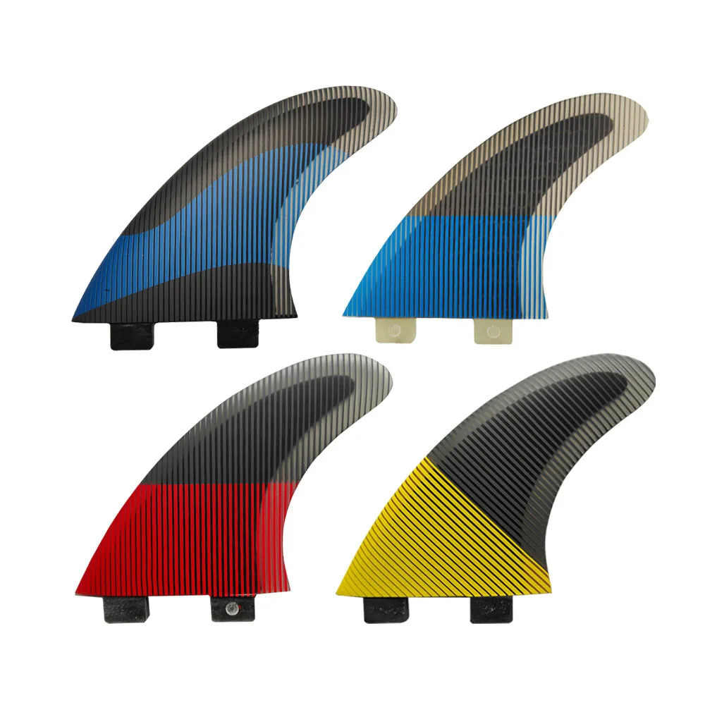 surf Limited Stock Clearance FCS1 M Yellow Blue Red Honeycomb Fiberglass Surfboard Fins