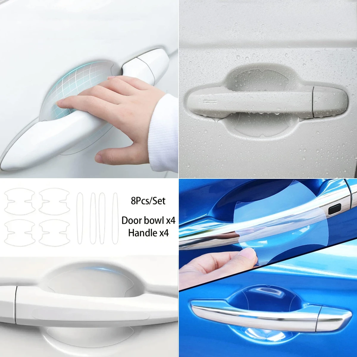 

Car Door Bowl Handle Invisible Protective Sticker Auto For Genesis G80 GV80 GV70 G70 GV60 G90 GV90 G60 Electrified G80 X Convert