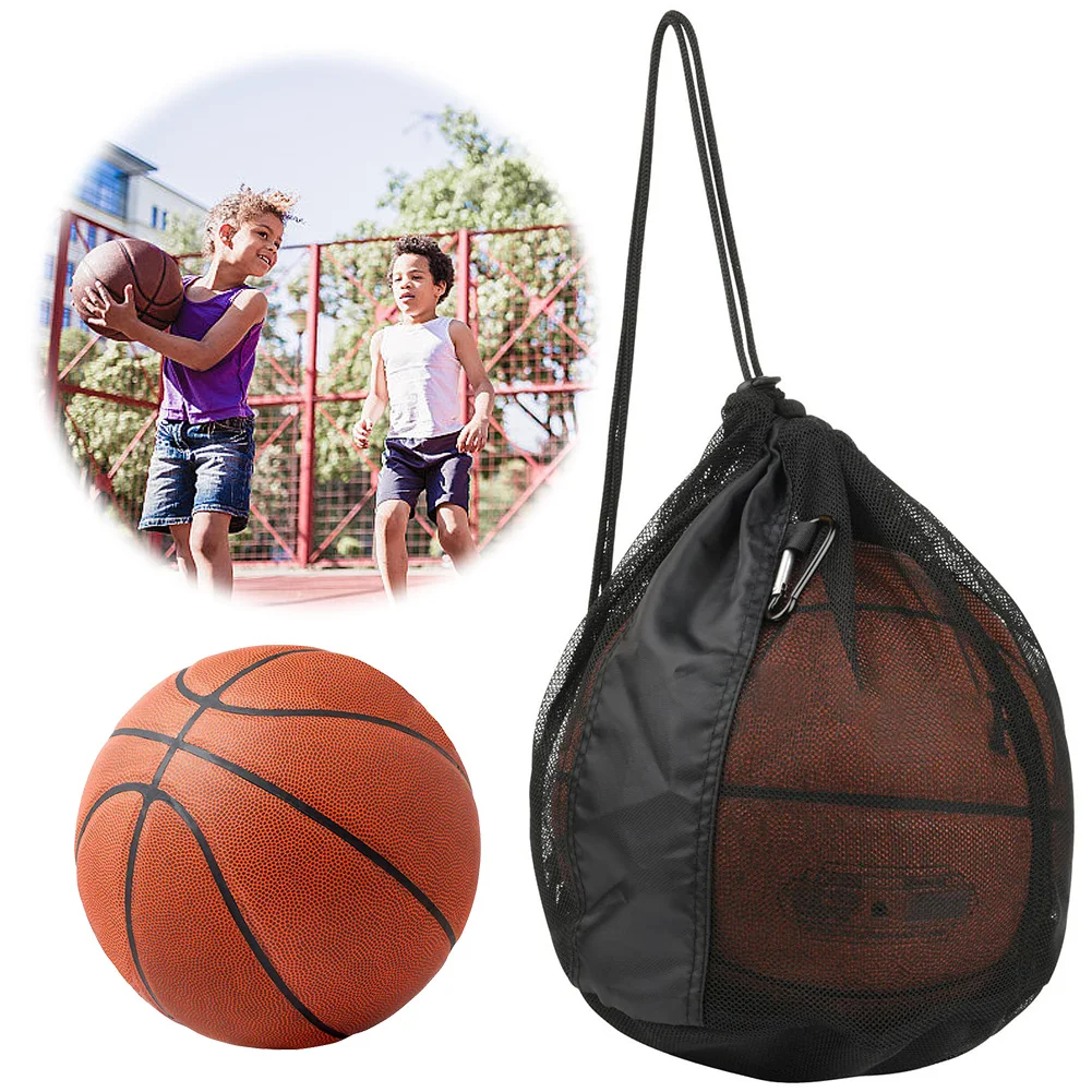 Borsa per palla singola Borsa per il trasporto in rete Borsa per riporre la palla da gioco sportiva Borsa con tracolla con coulisse per il trasporto di pallavolo Calcio Calcio