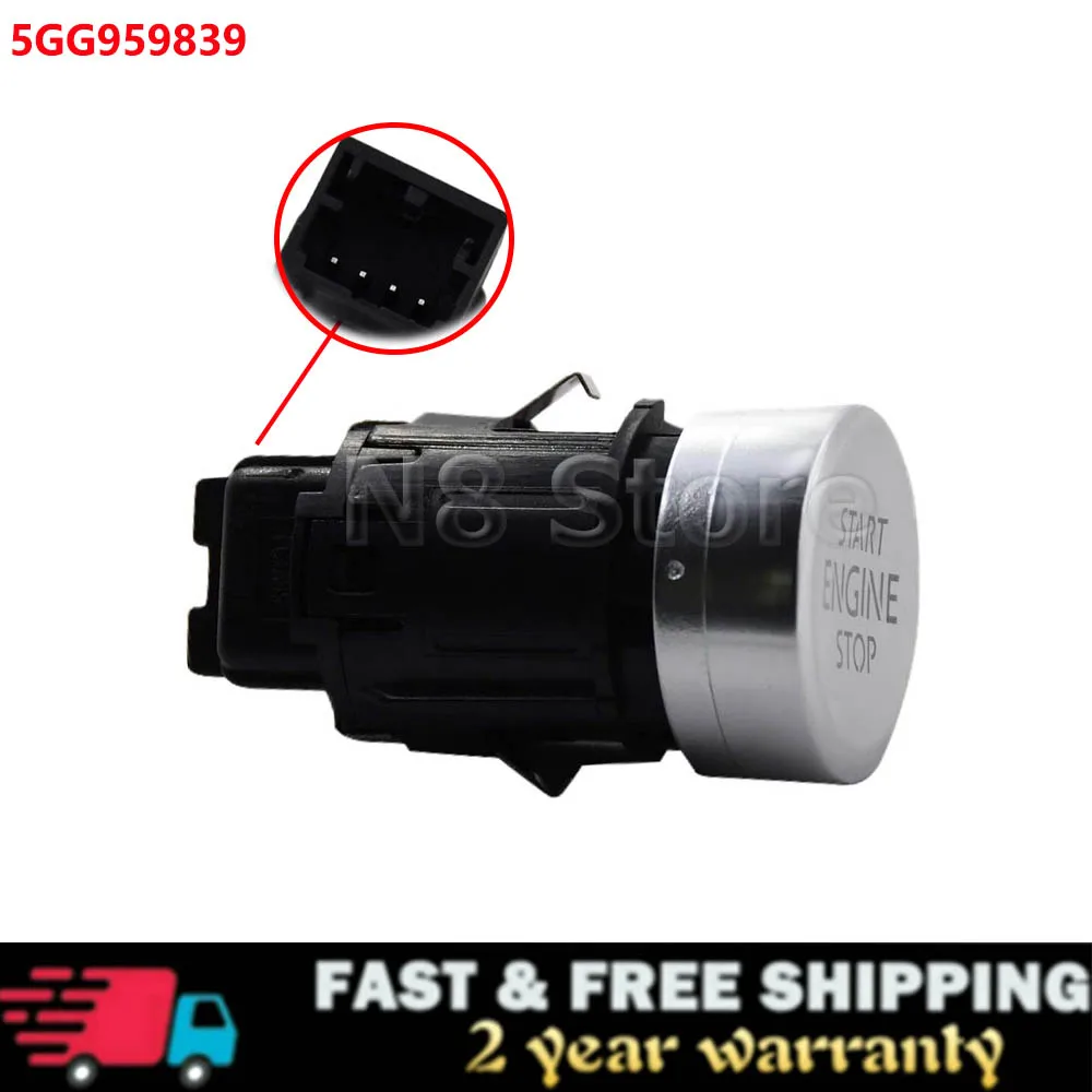 For VW Golf 7 MK7 VII 2013-2017 Start Stop Button Engine Ignition Switch Engine Start Stop Switch Button 5GG 959 839 5GG959839