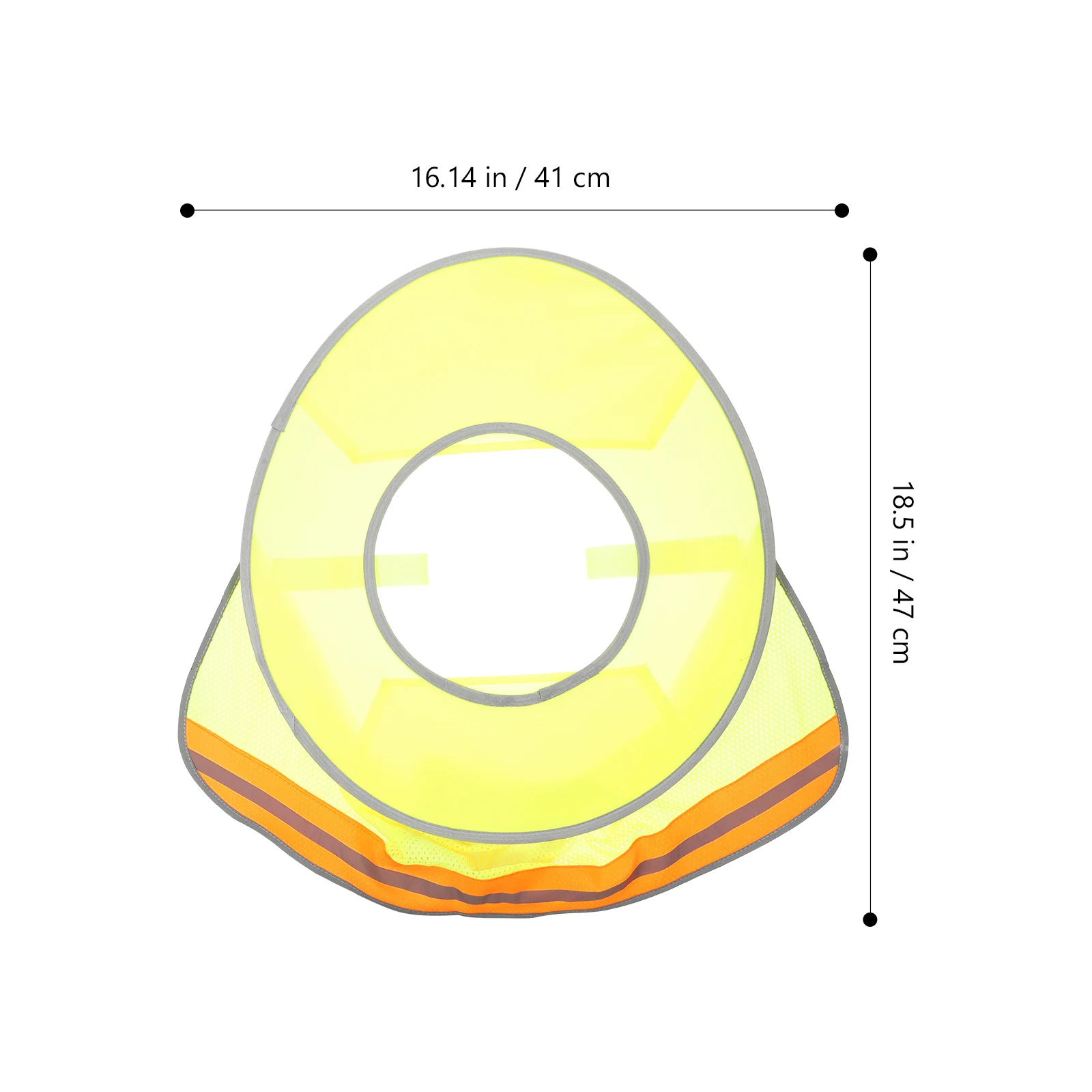 

1pcs Hard Hat Sun Shade Full Brim Visor High Visibility Mesh Reflective Safety Outdoor Work Cap Accessory Labor