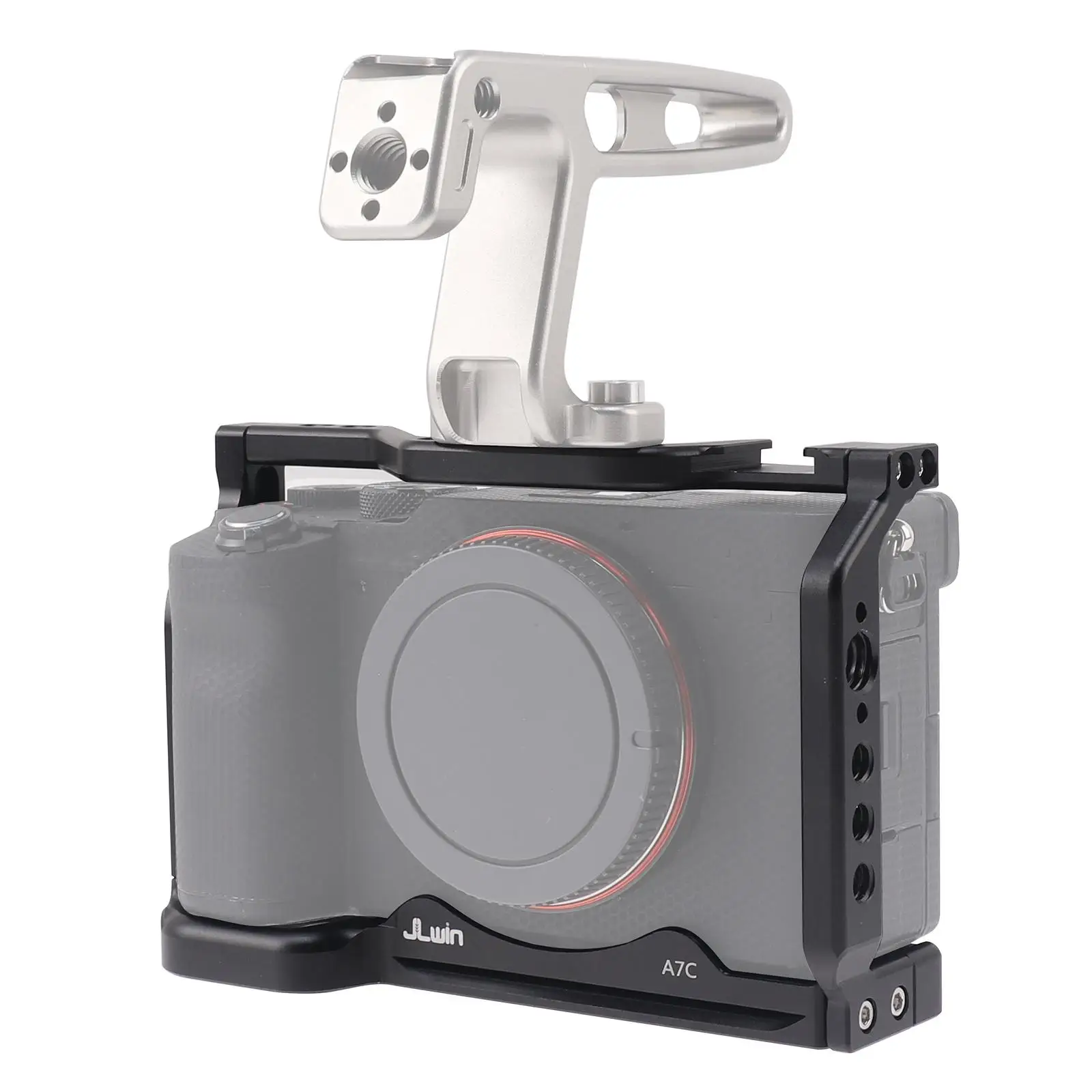 قفص أرنب للكاميرا 1/4 بوصة و3/8 بوصة مثبت يدوي لـ A7C