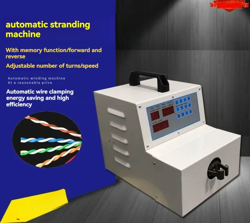 New Electric Stranding Machine Twisting Machine High-speed Copper Wire Single Shaft Twisting Fried Dough Twists Crimping Machine
