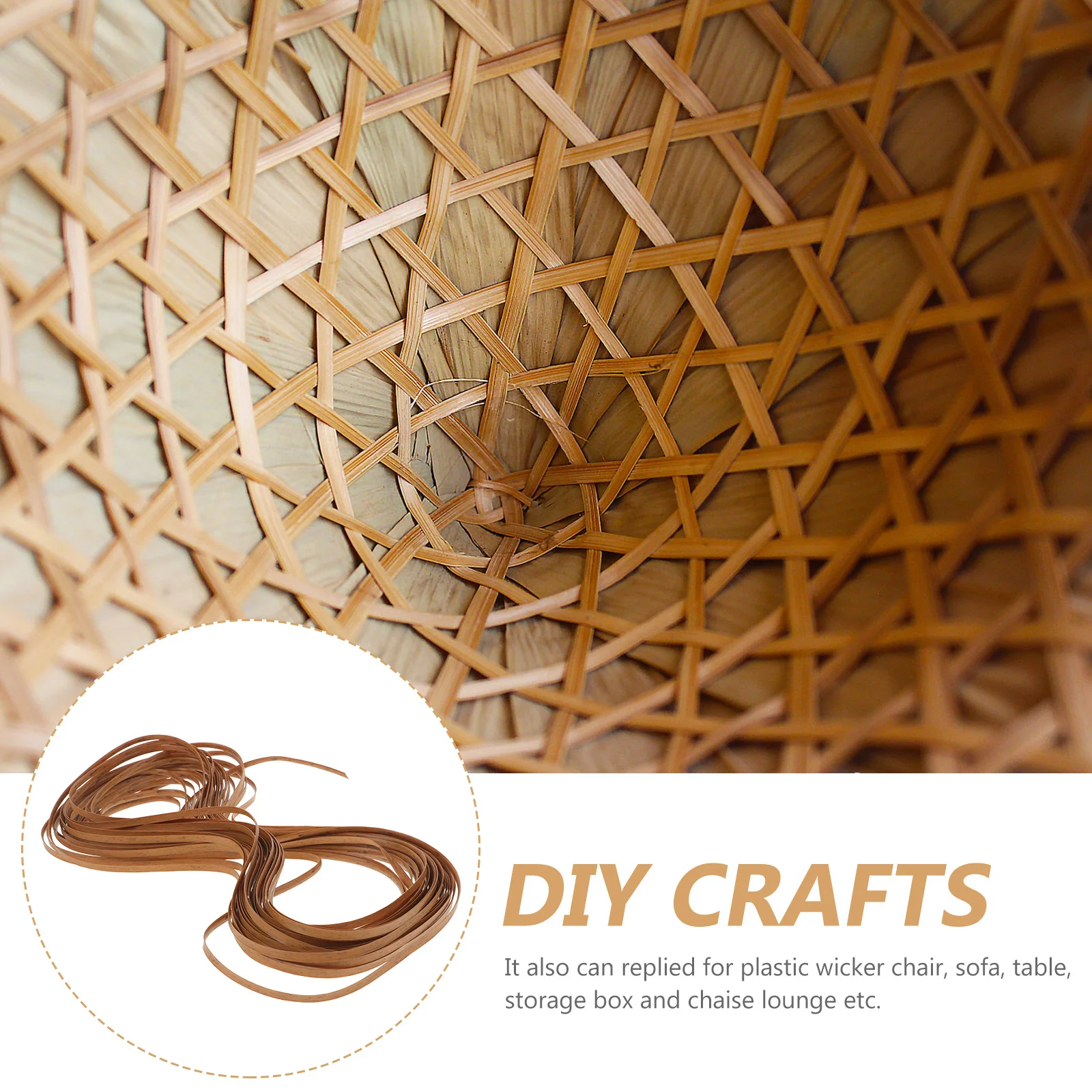 

1 Roll Plastic Rattan Weaving Material For Chair Repair Diy Basket Craft Cabinet Door Replacement Handicrafts Supplies