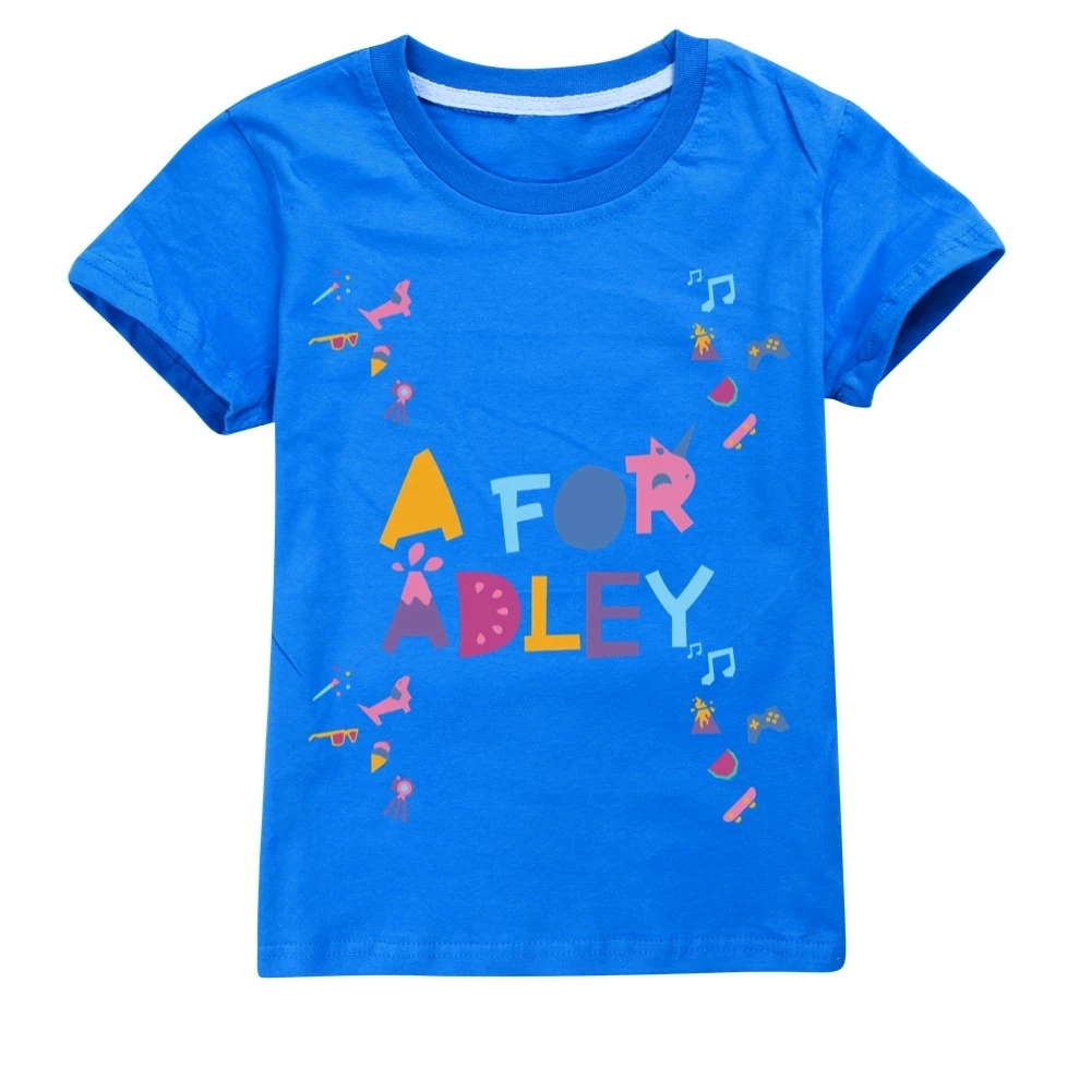 Toddler Summer Boys Cartoon A FOR ADLEY T-shirt 3D Printed Baby Girls Tops Children Kids Clothes Baby Funny O-Neck Tshirt 2022