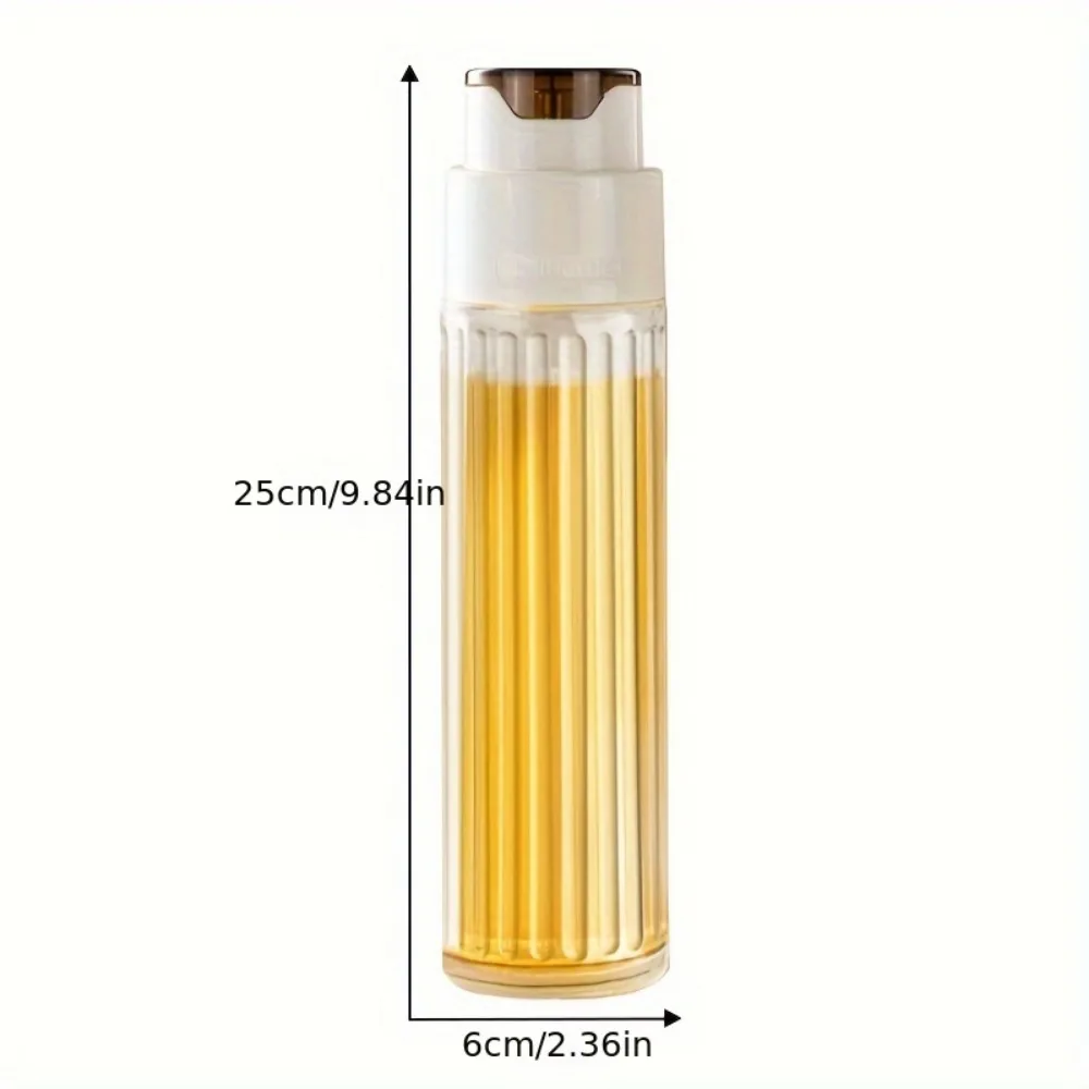 500ML Automatic Opening and Closing Oil Glass Bottle Leak-proof Olive Oil Storage Vinegar Dispenser for Cooking Baking Salad