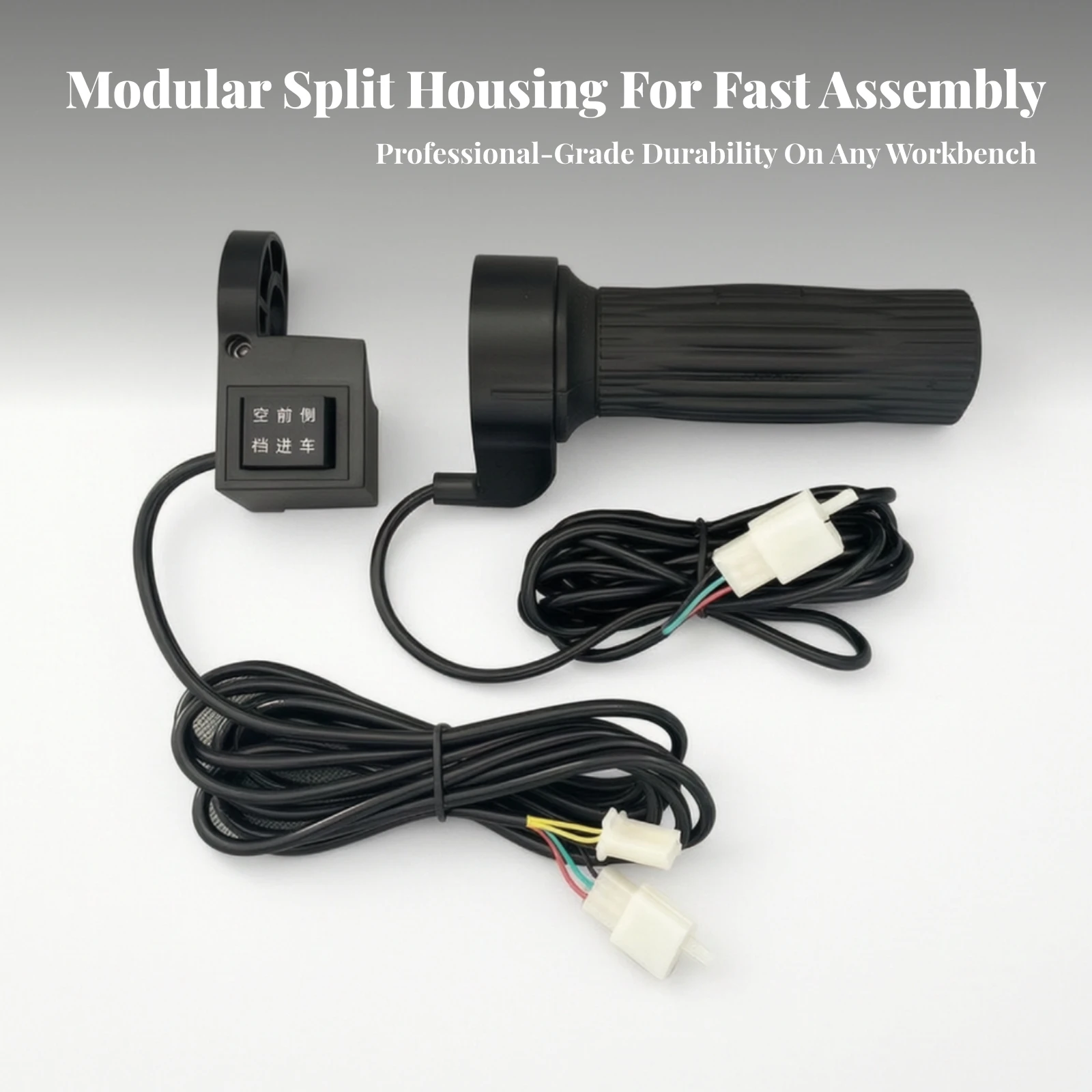 Accelerator Grip Comfortable Electric Vehicle Throttle Handle Accelerator Long-Lasting for DIY Builders, Four-Wheel Carts