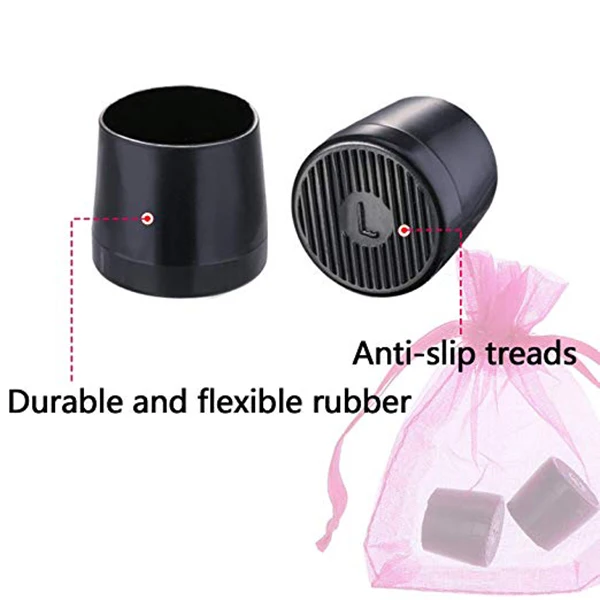 HOT AC18 8 Pairs High Heel Protector Heel Repair Caps Covers, Extra Small, Small, Medium, Large, Black high heel protector