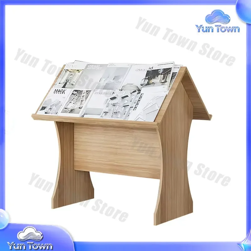 for Bookstore Library Museum Display Rack Stand for Newspaper Book Information Brochures Magazines Exhibition Display