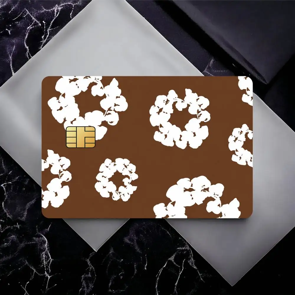 Fashion D-Denim T-TearS Film Skin Card Sticker For Bank Bus Metro Credit Debit Card Waterproof
